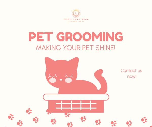 Pet Groomer Facebook Post Design Image Preview