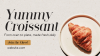 Baked Croissant Facebook Event Cover Design