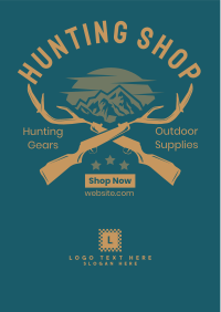 Hunting Shop Flyer Design