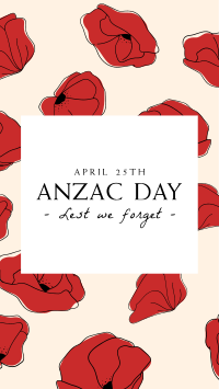 Anzac Day Pattern Instagram Story Design