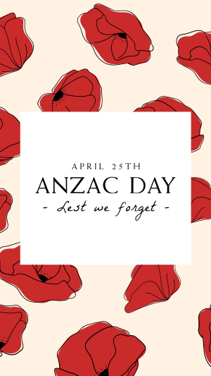 Anzac Day Pattern Instagram story Image Preview