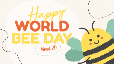 Modern Celebrating World Bee Day Facebook event cover Image Preview