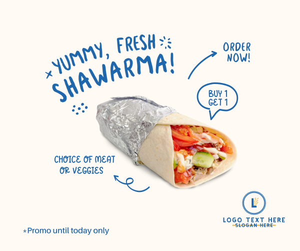 Yummy Shawarma Facebook Post Design Image Preview