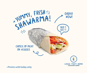 Yummy Shawarma Facebook post Image Preview