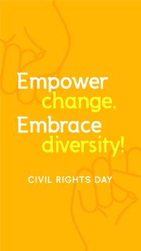 Empowering Civil Rights Day YouTube Short Design