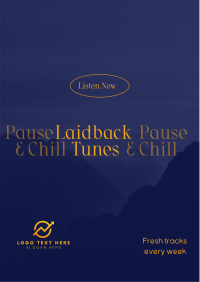 Laidback Tunes Playlist Flyer Design