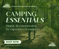 Mountain Hiking Camping Essentials Facebook post Image Preview