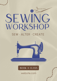 Sewing Workshop Poster Design