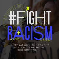 Fight Racism Now Instagram Post Design