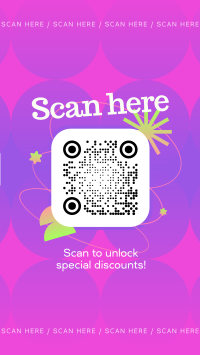 Quirky QR Discount TikTok Video Design