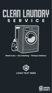 Clean Laundry Wash Instagram Story Design