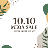 10.10 Sale Organic Abstract Instagram post Image Preview