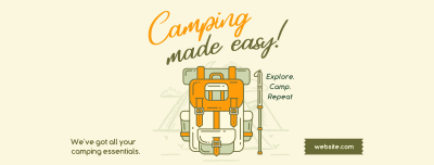 Camping made easy Facebook cover Image Preview