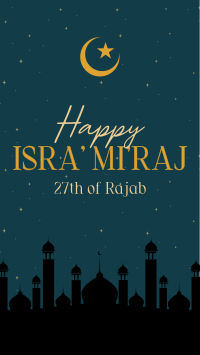 Isra' Mi'raj Spiritual Night Instagram Reel Image Preview