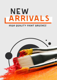 Paint Brush Arrival Flyer Design