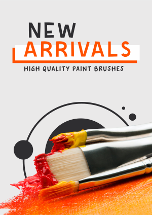 Paint Brush Arrival Flyer Image Preview