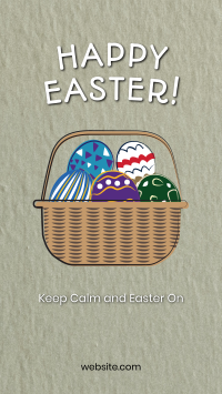 Easter Eggs Basket Facebook story Image Preview