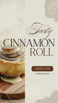 Fluffy Cinnamon Rolls TikTok Video Design