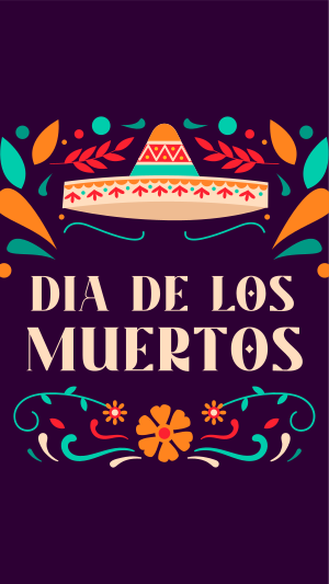 Dia De Muertos Greeting Instagram story Image Preview