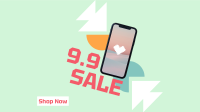 9.9 Abstract Tech Sale  Facebook event cover Image Preview