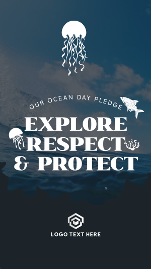 Ocean Day Pledge Instagram Reel Image Preview