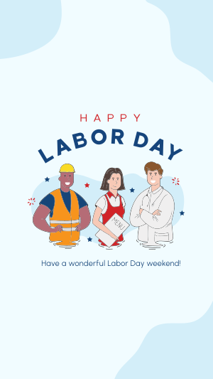 Team Labor Day Instagram story