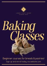 Beginner Baking Class Poster Preview