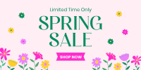 Celebrate Spring Sale Twitter Post Design