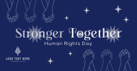 Stronger Together this Human Rights Day Facebook Ad Design