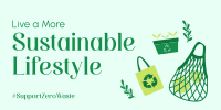 Sustainable Living Twitter post Image Preview