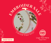 Embroidery Sale Facebook post Image Preview