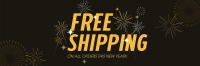 Free Shipping Sparkles Twitter Header Image Preview