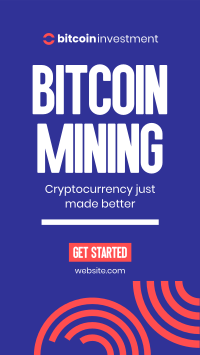 Start Bitcoin Mining Instagram reel Image Preview