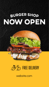 Burger Shop Opening Facebook story Image Preview