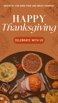 Thanksgiving Greeting Modern TikTok Video Image Preview