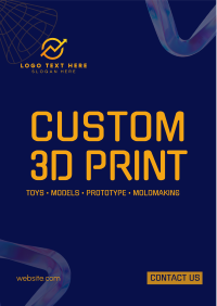 Professional 3D Printing  Flyer Design