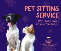 Pet Sitting Service Facebook Post Design