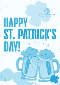 St. Patrick's Beer Greeting Flyer Design