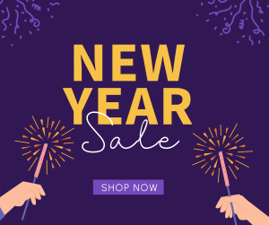Cheers To New Year Sale Facebook post Image Preview