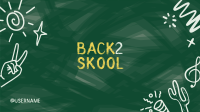 Back 2 Skool YouTube Banner Design