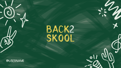 Back 2 Skool YouTube cover (channel art) Image Preview