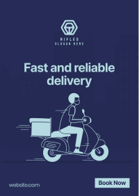 Motorcycle Delivery Flyer Design