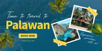 Palawan Paradise Travel Twitter Post Design