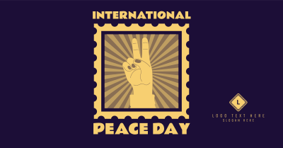 Peace Day Stamp Facebook ad Image Preview