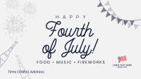 4th of July Celebration Facebook event cover Image Preview