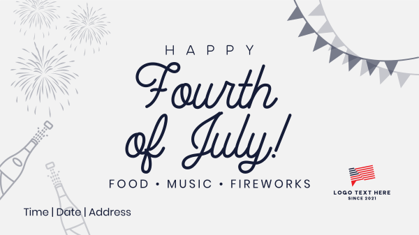 4th of July Celebration Facebook Event Cover Design Image Preview