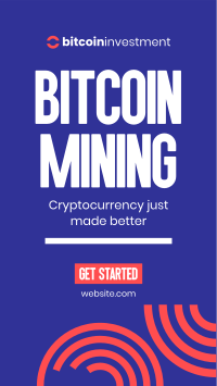 Start Bitcoin Mining Instagram Story Design