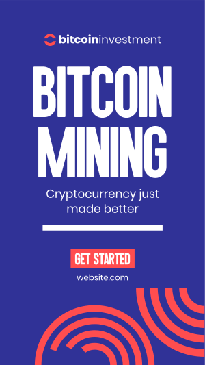 Start Bitcoin Mining Instagram story Image Preview