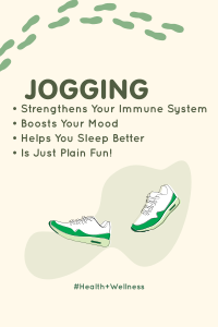 Jogging Facts Pinterest Pin Design