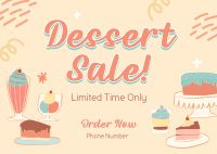 Discounted Desserts Postcard Image Preview